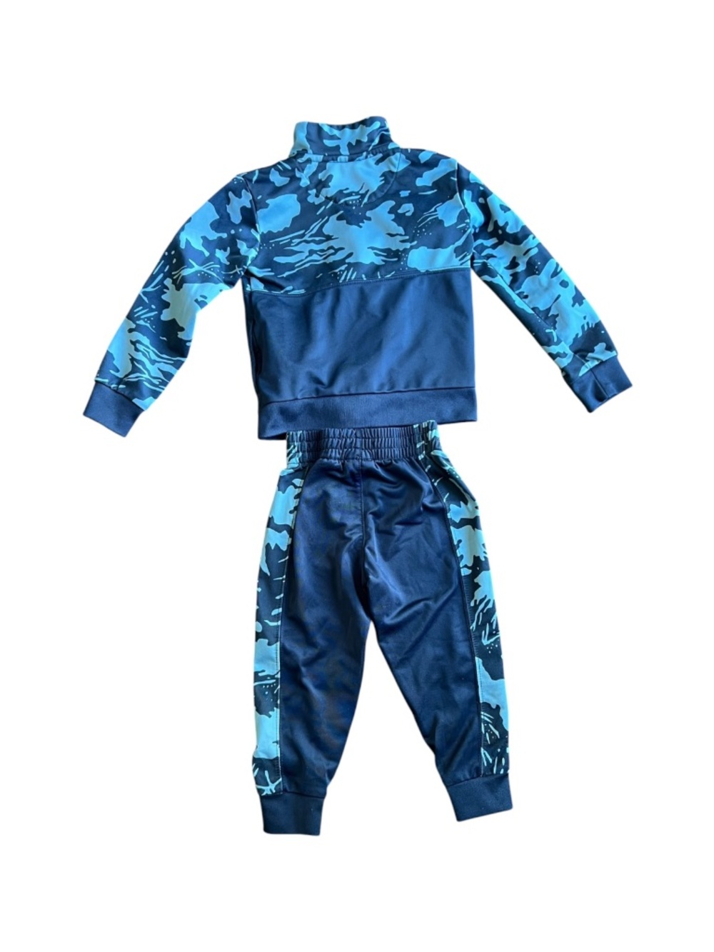 Nike Toddler Boys 2T Blue Camo Track Suit Set Jacket & Joggers EUC - Picture 3 of 8